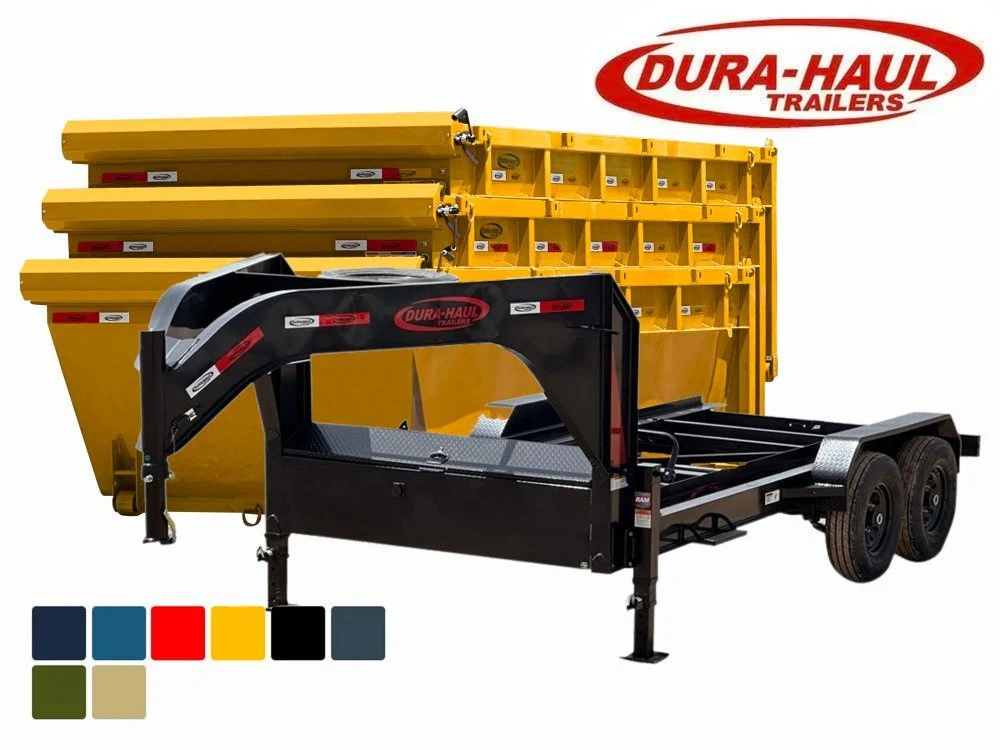 Dura Haul 16' GN Roll Off Bundle (2) 8k Axles + 3 Bins w/ 4' Walls K4X3MI