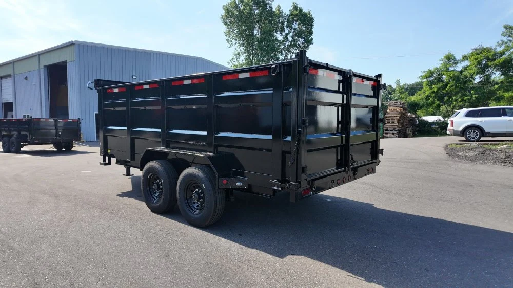83"x16' Bumper Pull Dump Trailer 48" Sides - 16k GVWR - Telescopic Lift 047578 - Image 3