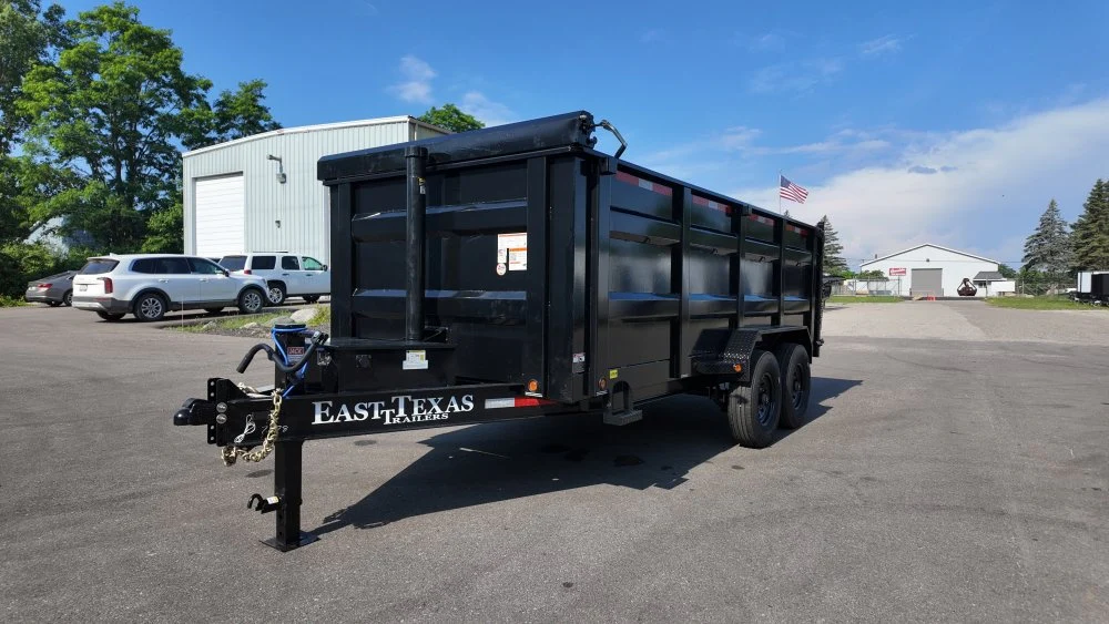83"x16' Bumper Pull Dump Trailer 48" Sides - 16k GVWR - Telescopic Lift 047578 - Image 4