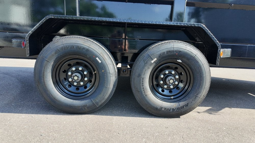 83"x16' Bumper Pull Dump Trailer 36" Sides - 16k GVWR - Telescopic Lift 047577 - Image 4
