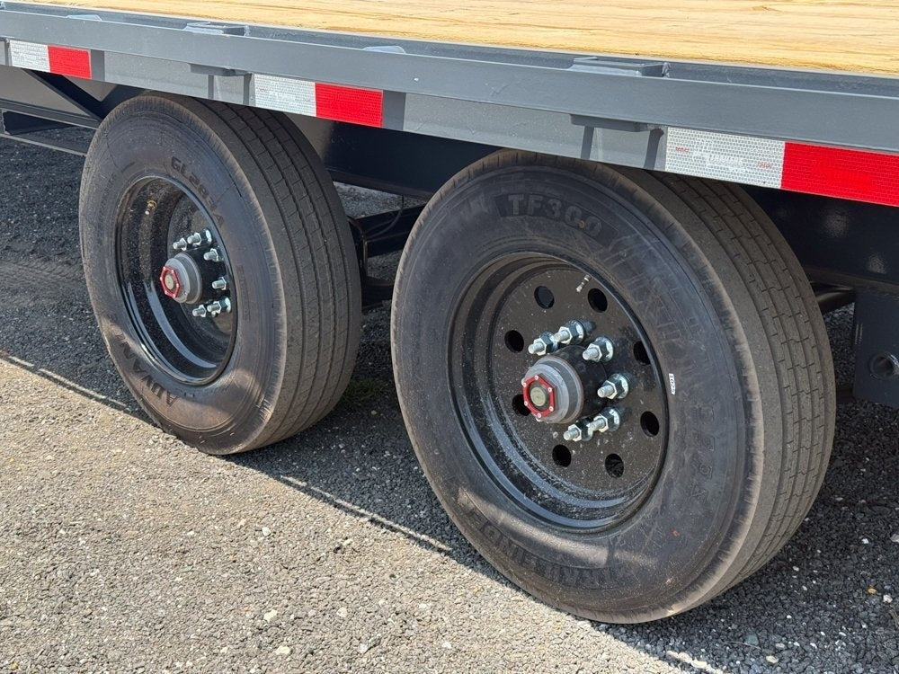 40' HD Hotshot (2) 10k Axles Straight Deck, DERATED Non-CDL 18 Ply Super Singles 1529 - Image 9