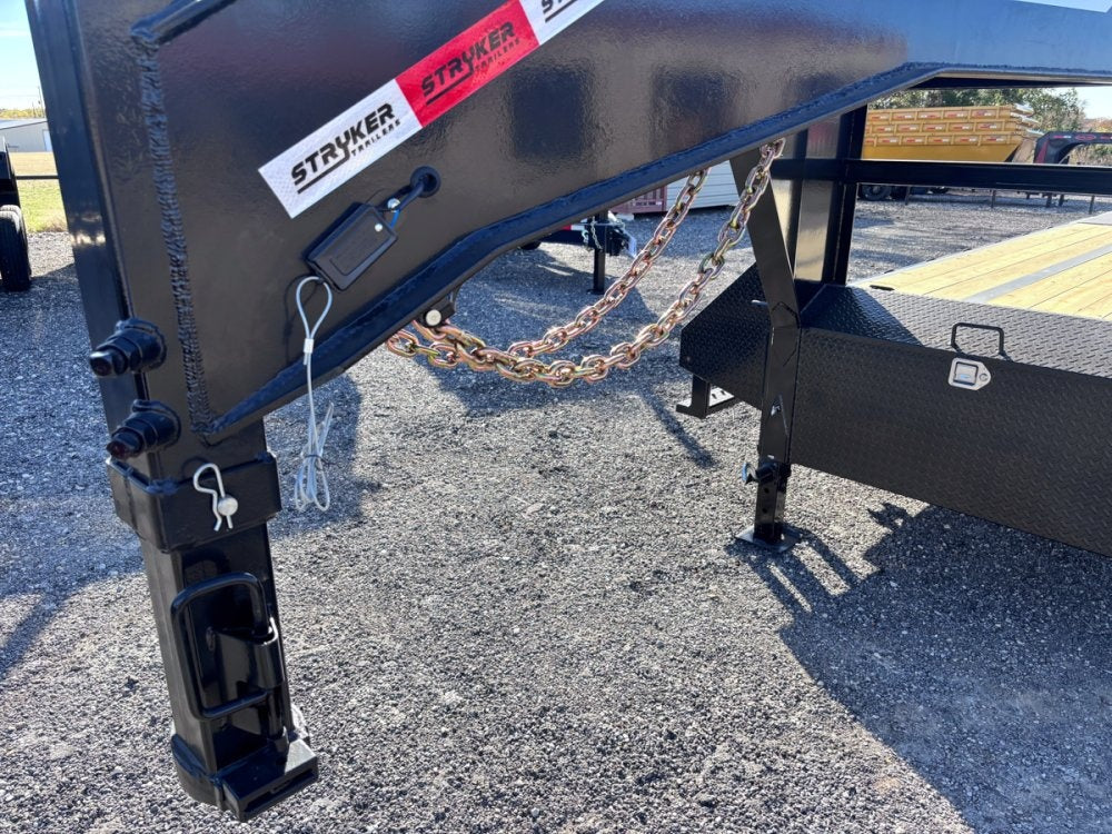 32' Stryker Gooseneck (2) 12K Axles Mega Ramps Dual Wheels 3507 - Image 3