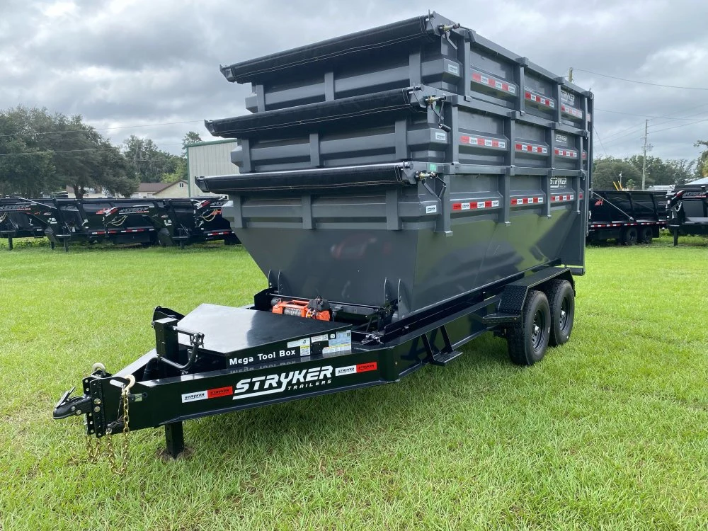 Stryker 14' BP Roll off Bundle (2) 7k Axles + 3 Bins w/ 4' Walls 2556 - Image 11