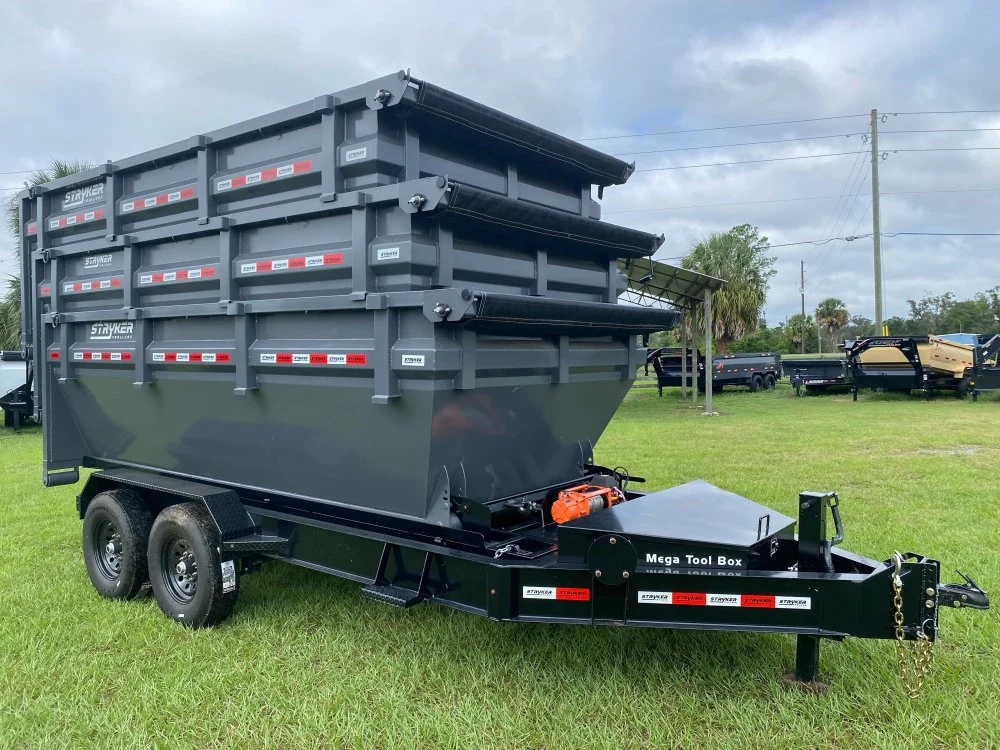 Stryker 14' BP Roll off Bundle (2) 7k Axles + 3 Bins w/ 4' Walls 2556 - Image 14