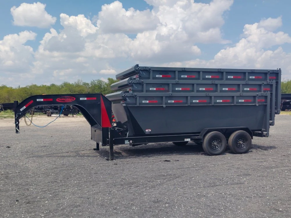 Dura Haul 16' GN Roll off Bundle (2) 8k Axles + 3 Bins w/ 4' Walls 10973 - Image 9