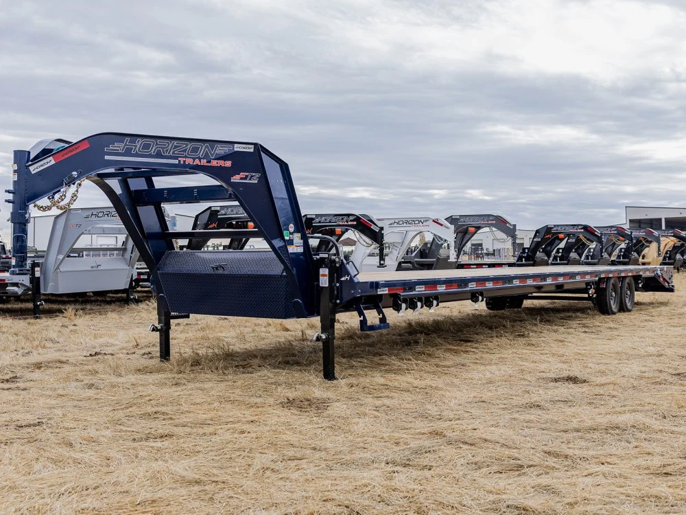 40' Horizon FTZ Gooseneck Hotshot Non-CDL Deckover Trailer Mega Ramps - (2) 7k Axles 014978 - Image 2