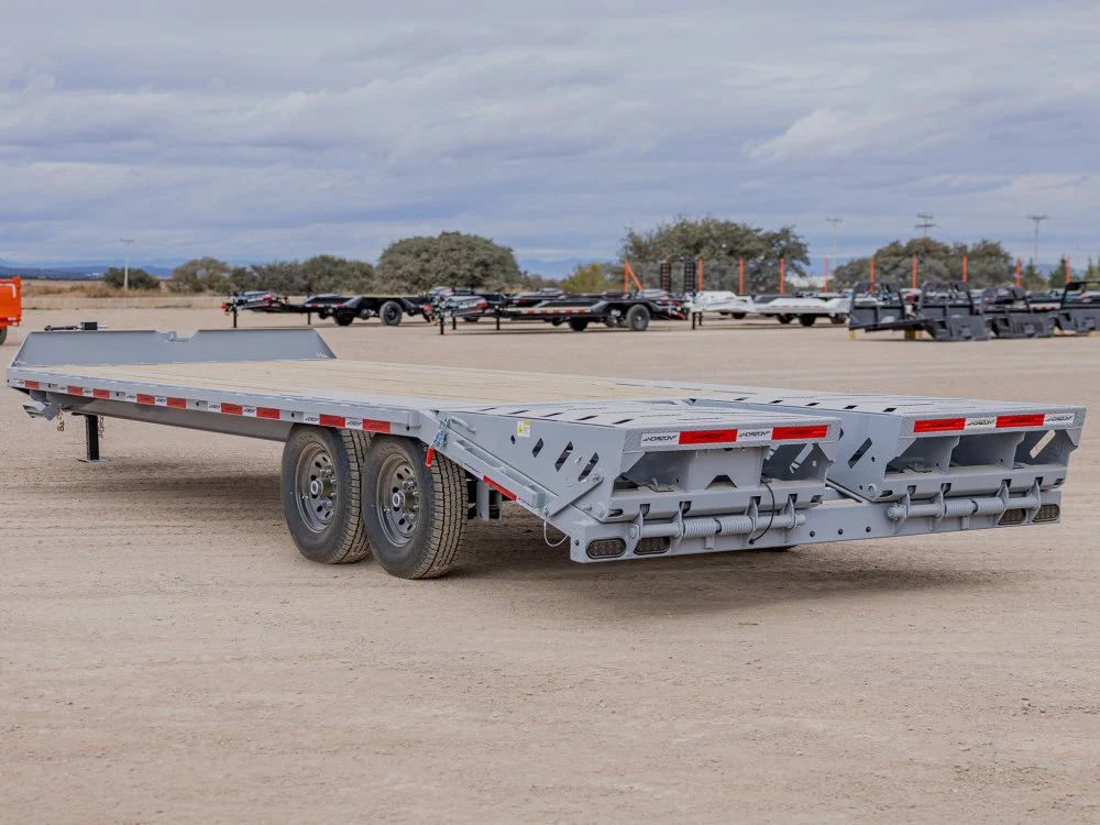 24' Horizon FTZ Bumper Pull Deckover Trailer Mega Ramps - (2) 7K Axles TU4218 - Image 4