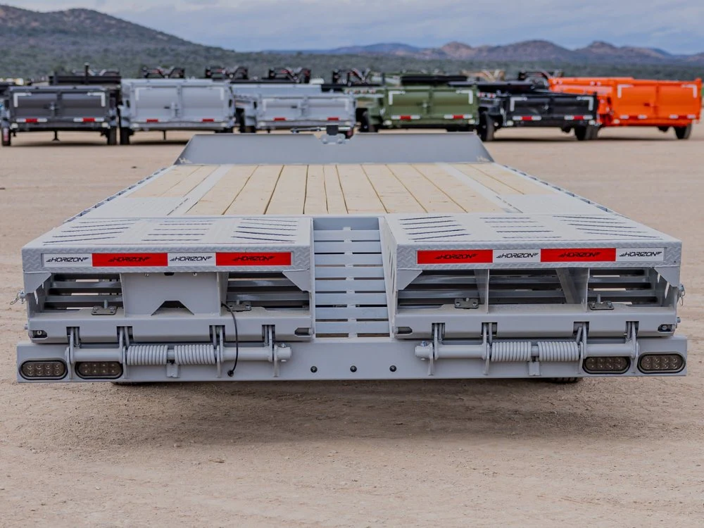 24' Horizon FTZ Bumper Pull Deckover Trailer Mega Ramps - (2) 7K Axles TU4218 - Image 5