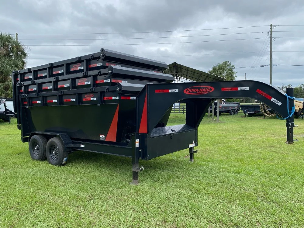 Dura Haul 14' GN Roll off Bundle (2) 8k Axles + 3 Bins w/ 4' Walls 0954-A - Image 7