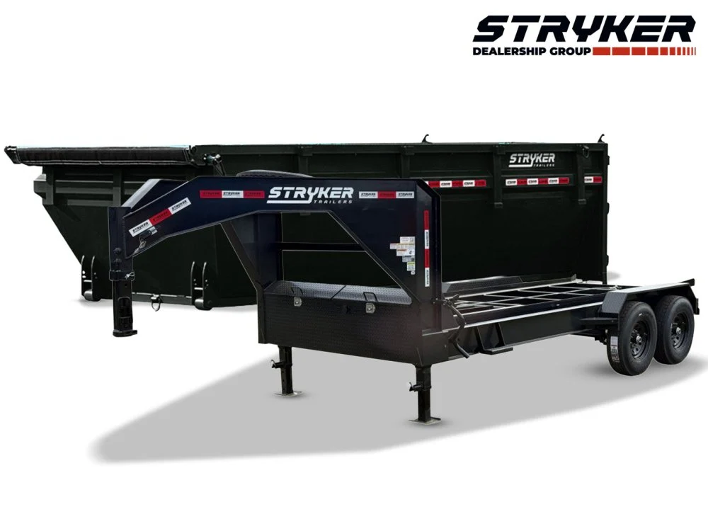 Stryker 16' GN Roll off Bundle (2) 7k Axles + 1 Bin w/ 4' Walls 2581-E