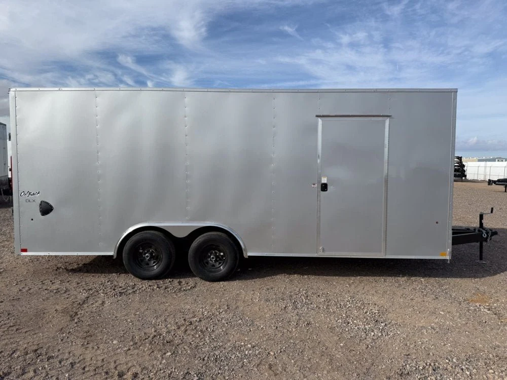 8.5 x 20 Outback DLX Flat Top V Nose Car Hauler (2) - 5200 lbs Axles TU4803 - Image 9