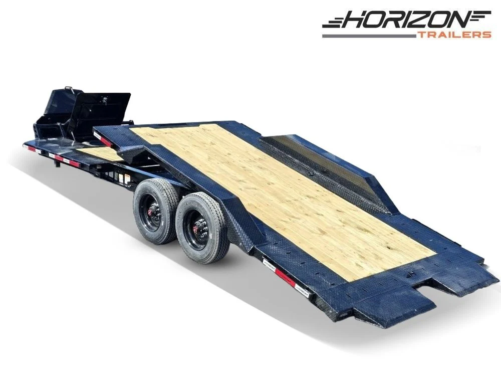 24' Tilt Equipment Trailer Bumper Pull 102" Wide (2) 10K Axles TU4058
