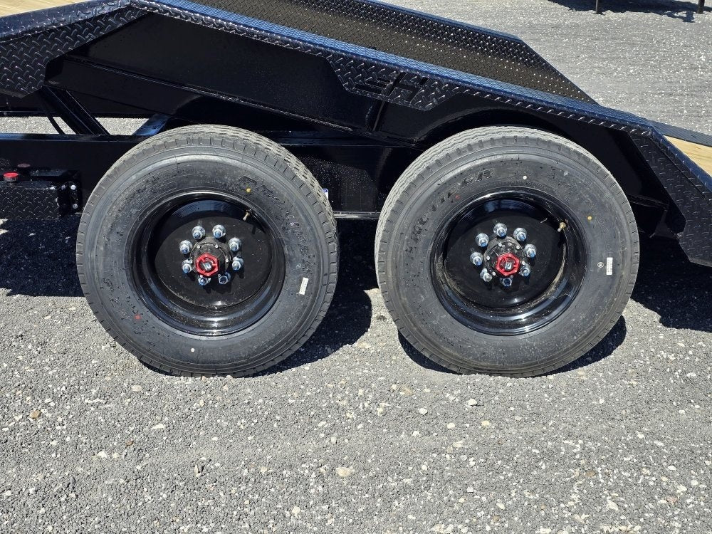 24' Tilt Equipment Trailer Bumper Pull 102" Wide (2) 10K Axles TU4058 - Image 12