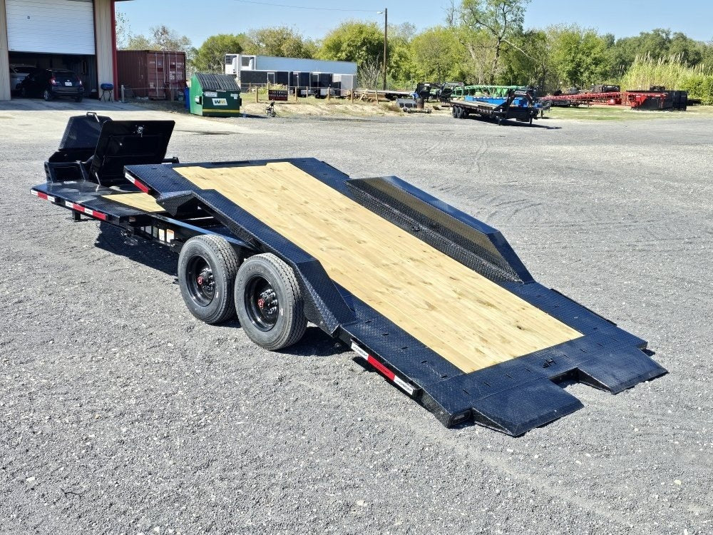 24' Tilt Equipment Trailer Bumper Pull 102" Wide (2) 10K Axles TU4058 - Image 3
