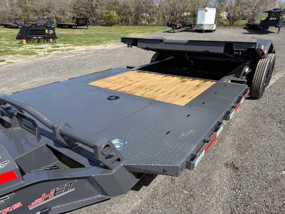 24' Tilt Equipment Trailer Bumper Pull 102" Wide (2) 10K Axles TU4055 - Image 2