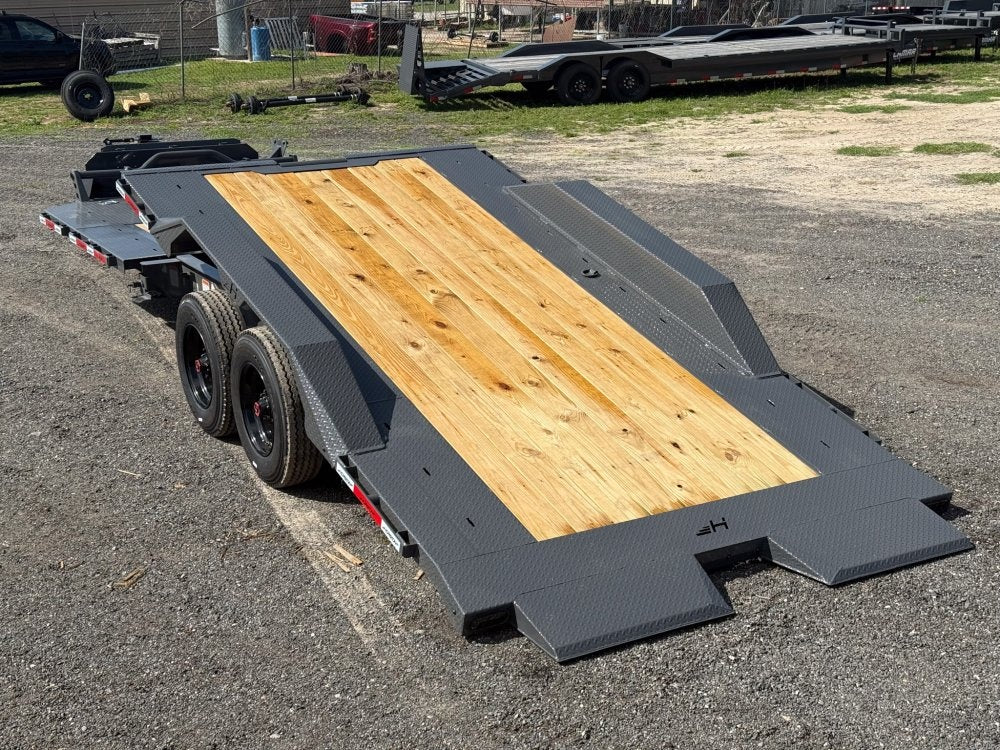 24' Tilt Equipment Trailer Bumper Pull 102" Wide (2) 10K Axles TU4055 - Image 5