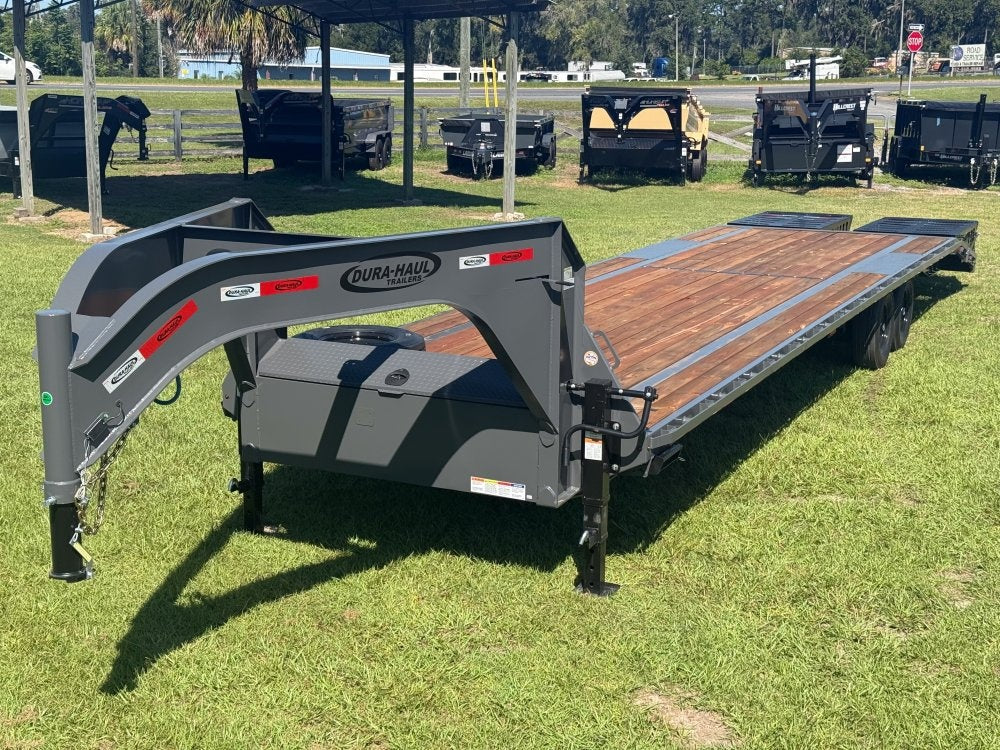 35' Dura-Haul DKO Gooseneck Hotshot Non-CDL Deckover Trailer Mega Ramps - (2) 7K Axles TU4717 - Image 11