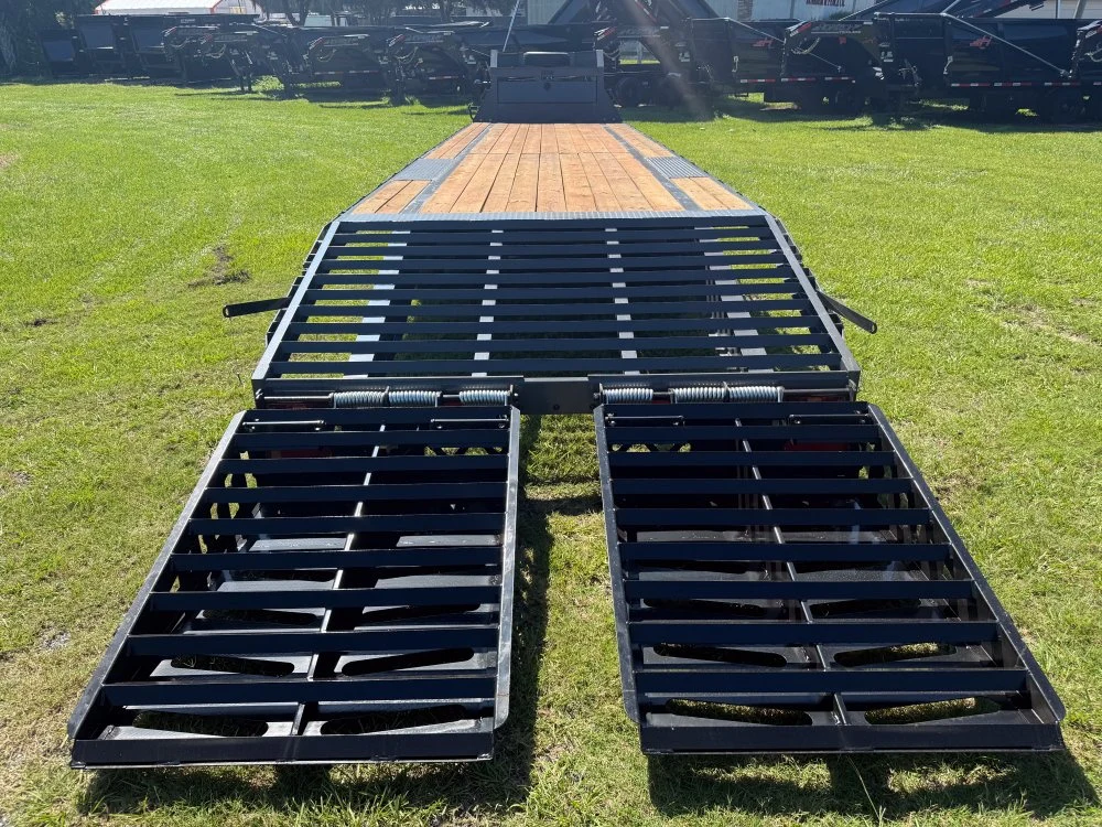 35' Dura-Haul DKO Gooseneck Hotshot Non-CDL Deckover Trailer Mega Ramps - (2) 7K Axles TU4717 - Image 2