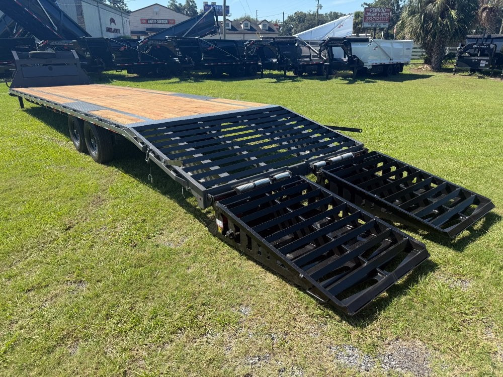 35' Dura-Haul DKO Gooseneck Hotshot Non-CDL Deckover Trailer Mega Ramps - (2) 7K Axles TU4717 - Image 4