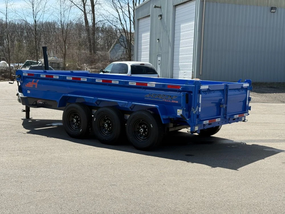 16' Horizon HZ7 Bumper Pull Dump Trailer 24" Side Walls - (3) 7K Axles 16670 - Image 2