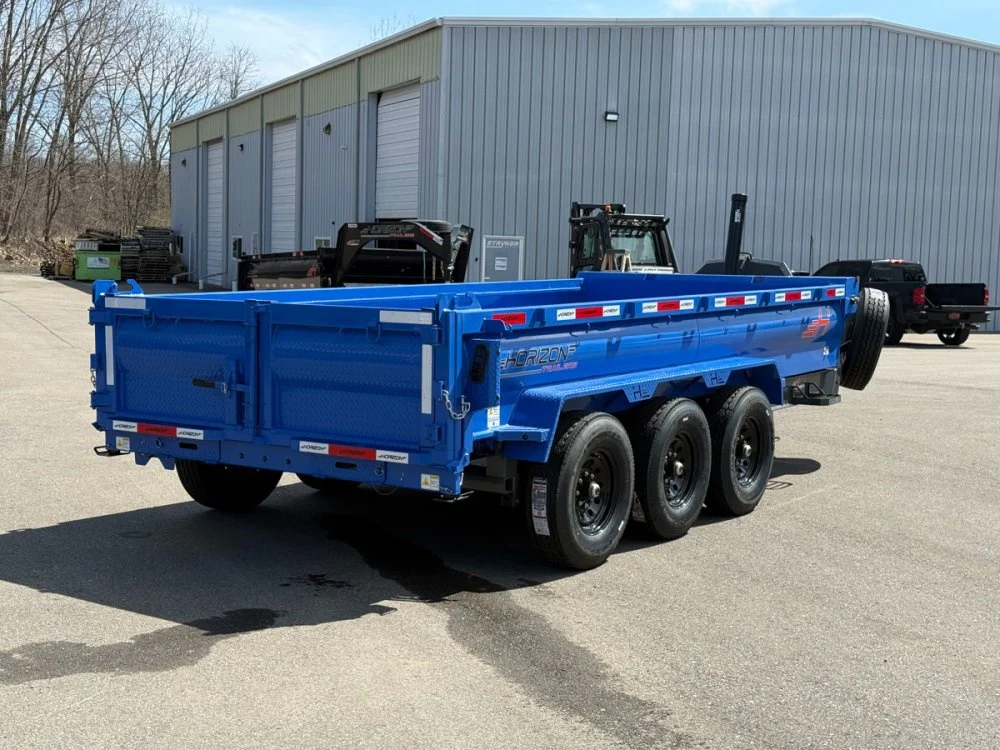 16' Horizon HZ7 Bumper Pull Dump Trailer 24" Side Walls - (3) 7K Axles 16670 - Image 3