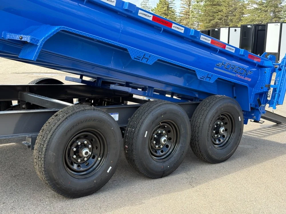 16' Horizon HZ7 Bumper Pull Dump Trailer 24" Side Walls - (3) 7K Axles 16670 - Image 5