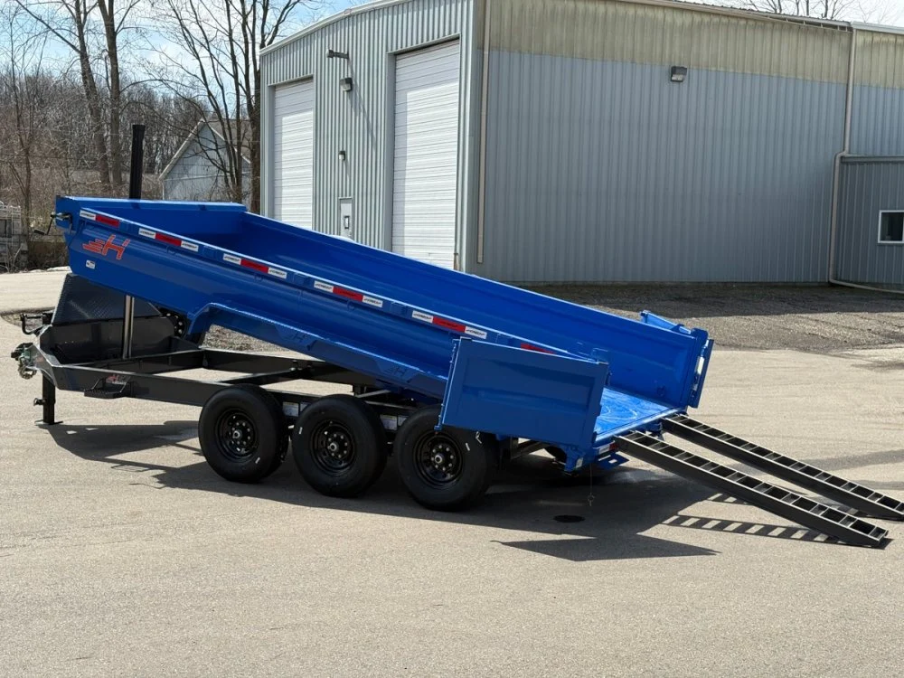 16' Horizon HZ7 Bumper Pull Dump Trailer 24" Side Walls - (3) 7K Axles 16670 - Image 7