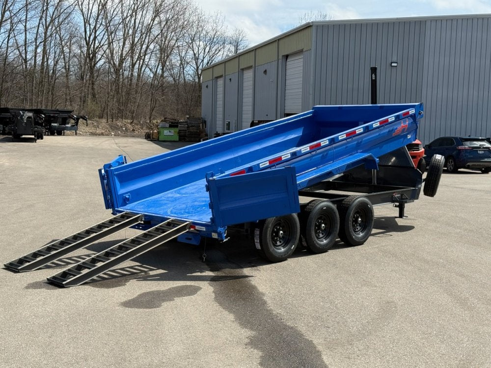 16' Horizon HZ7 Bumper Pull Dump Trailer 24" Side Walls - (3) 7K Axles 16670 - Image 9