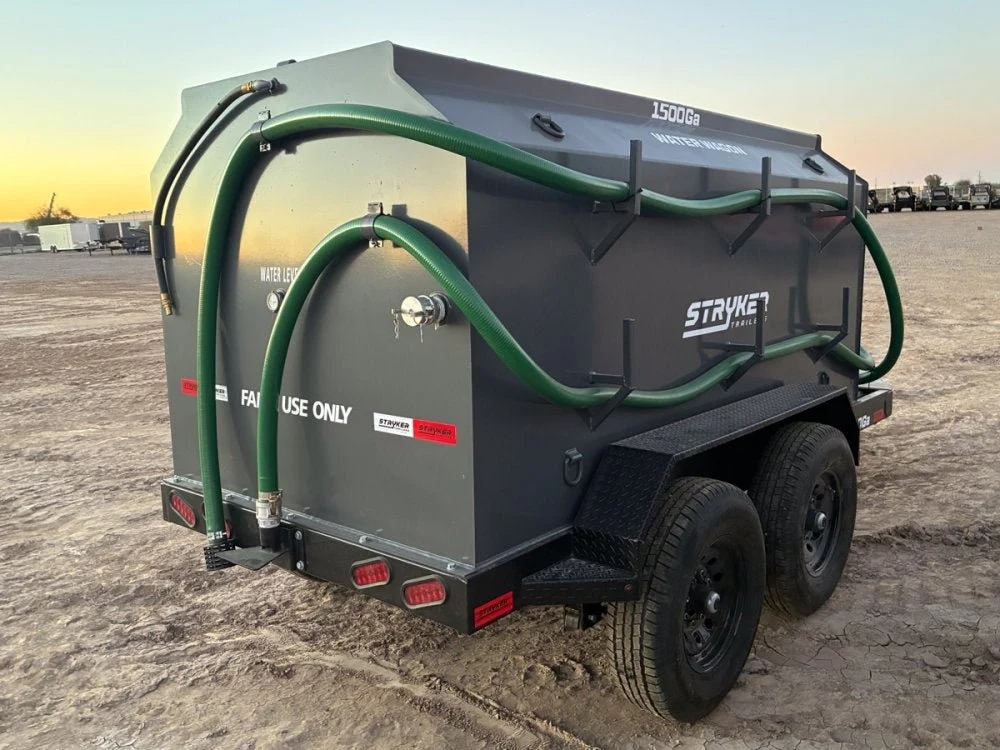 1500 Gallon Water Tank Trailer with Pump and Hose 004429 - Image 10