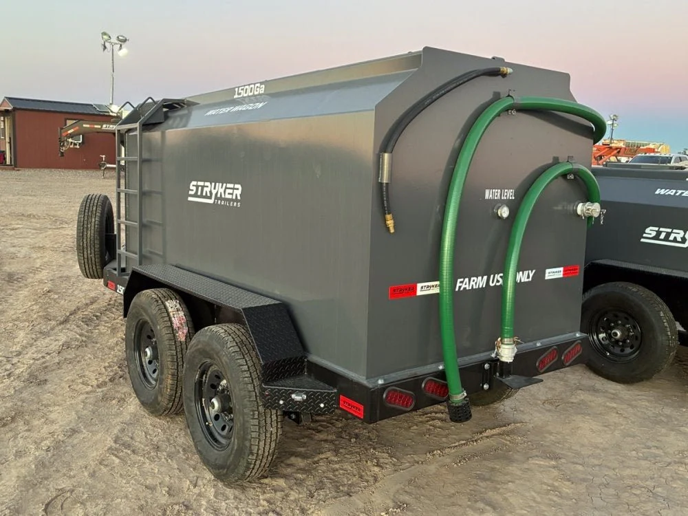 1500 Gallon Water Tank Trailer with Pump and Hose 004417 - Image 11