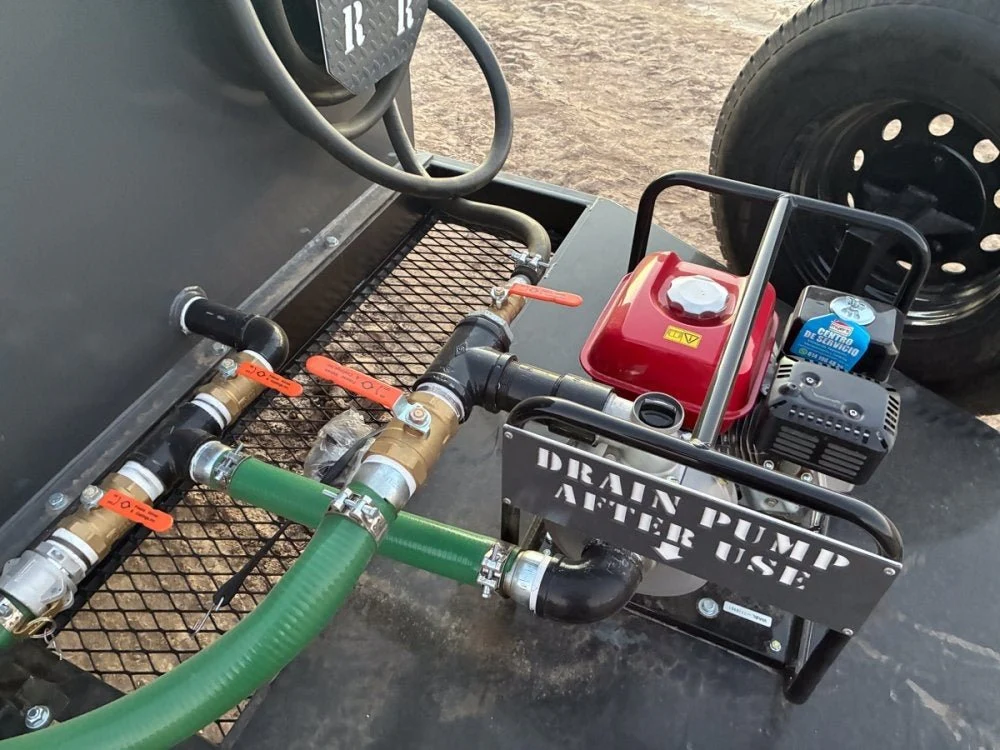 1500 Gallon Water Tank Trailer with Pump and Hose 004417 - Image 8