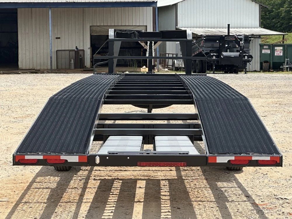 40' Max Lite Gooseneck Mesh Car Hauler (2) 7K Axles - Image 6