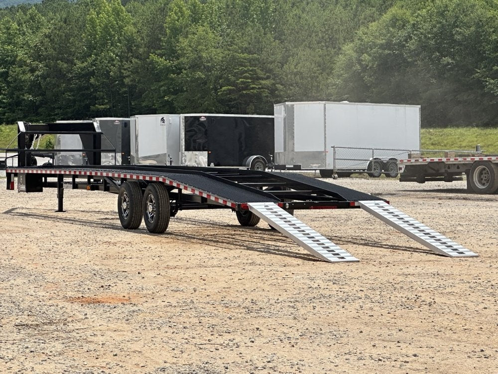 40' Max Lite Gooseneck Mesh Car Hauler (2) 7K Axles - Image 9
