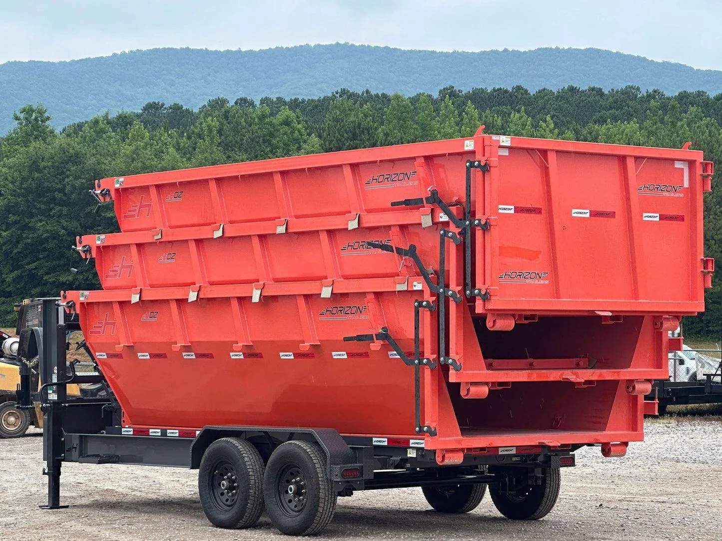 Horizon 16' RDZ GN Roll off Bundle (2) 7k Axles + 3 Bins w/ 4' Walls HZN16GN7K4FTEDZ3ORANGEAL - Image 5