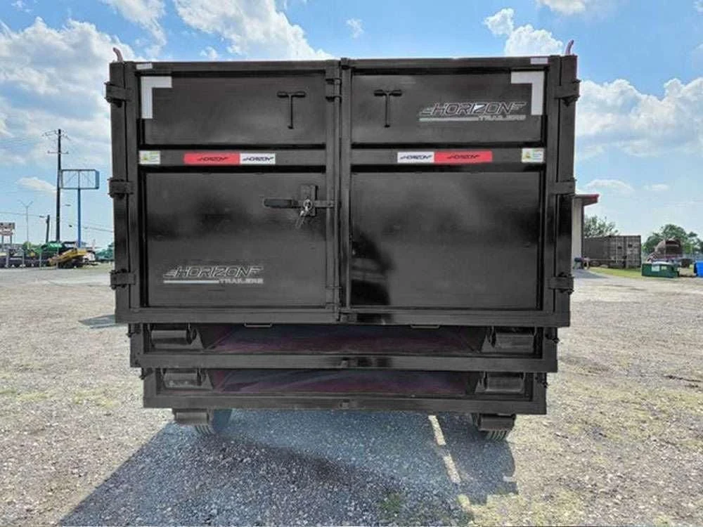 Horizon 16' RDZ GN Roll off Bundle (2) 8k Axles + 3 Bins w/ 4' Walls HZN16GN8K4FTEDZ3BLKAL - Image 5