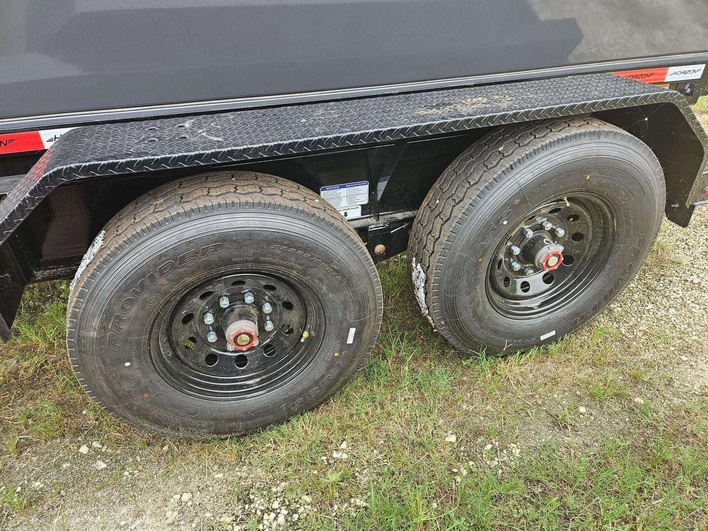 Horizon 16' RDZ GN Roll off Bundle (2) 8k Axles + 3 Bins w/ 4' Walls HZN16GN8K4FTEDZ3GrayAL - Image 2