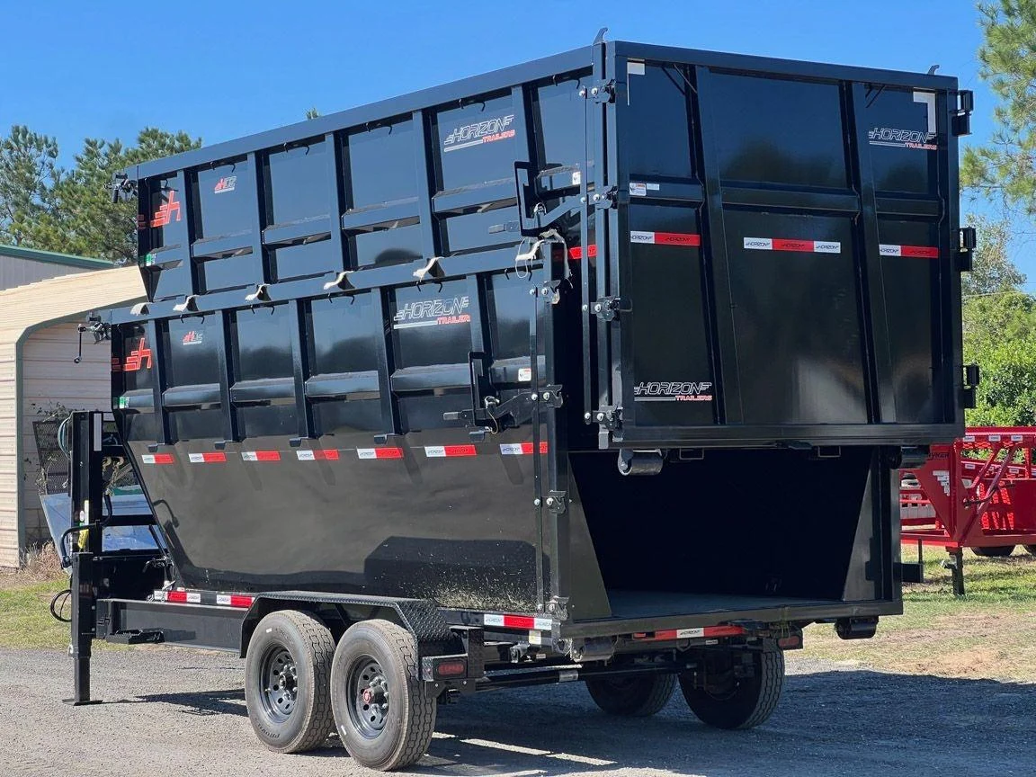 Horizon 16' RDZ GN Roll off Bundle (2) 8k Axles + 2 Bins w/ 6' Walls HZN16GN8K6FTEDZ3BLKTX - Image 6
