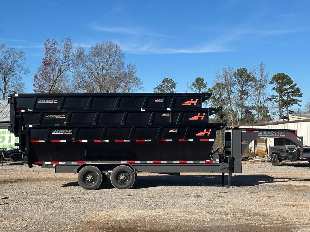 Horizon 20' HRD GN Roll off Bundle (2) 10k Axles + 3 Bins w/ 4' Walls HZN20GN10K4FTEDZ3BLKMI - Image 10