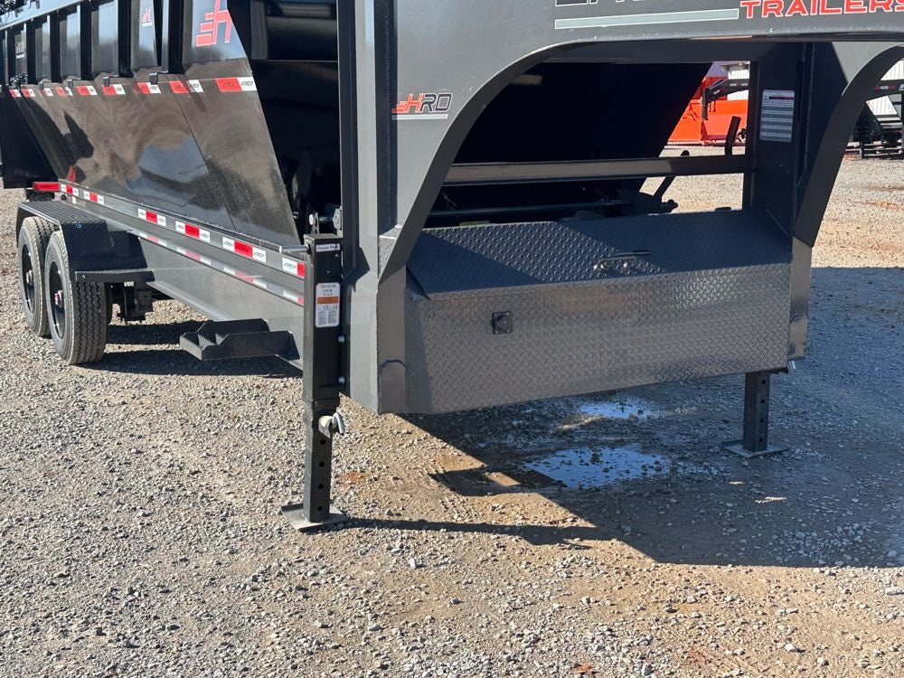 Horizon 20' HRD GN Roll off Bundle (2) 10k Axles + 3 Bins w/ 4' Walls HZN20GN10K4FTEDZ3BLKMI - Image 4