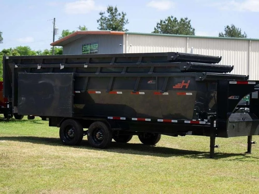 Horizon 20' HRD GN Roll off Bundle (2) 10k Axles + 3 Bins w/ 4' Walls HZN20GN10K4FTEDZ3GrayTX - Image 4