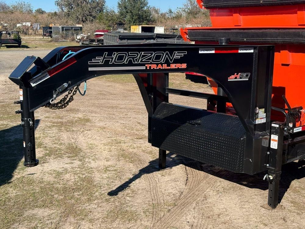 Horizon 20' HRD GN Roll off Bundle (2) 10k Axles + 3 Bins w/ 4' Walls HZN20GN10K4FTEDZ3ORANGEAL - Image 2