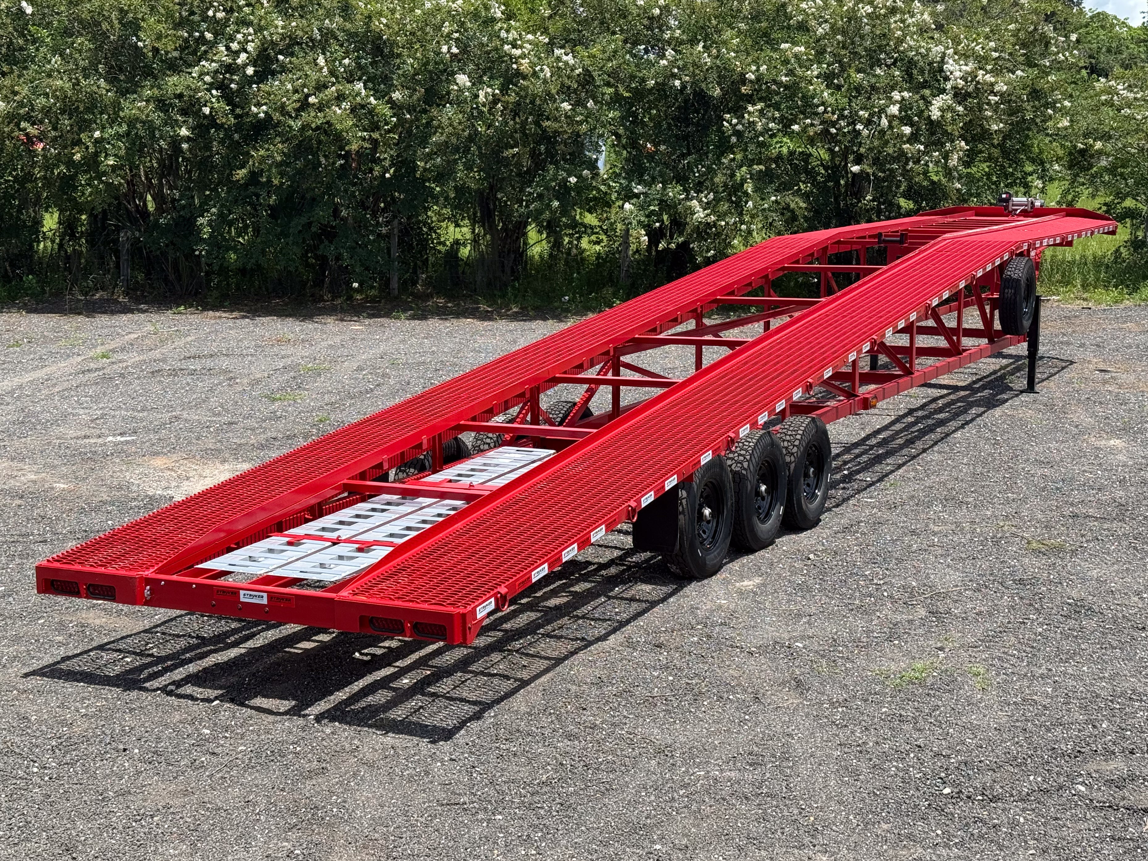 Stryker 50' Wedge 3 Car Hauler (3) 7k axles w/ winch - De-rated 12k GVWR - Image 8